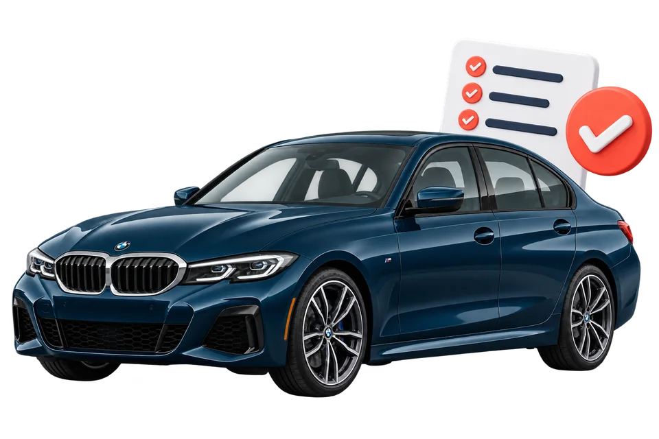 BMW i ilustracja listy kontrolnej